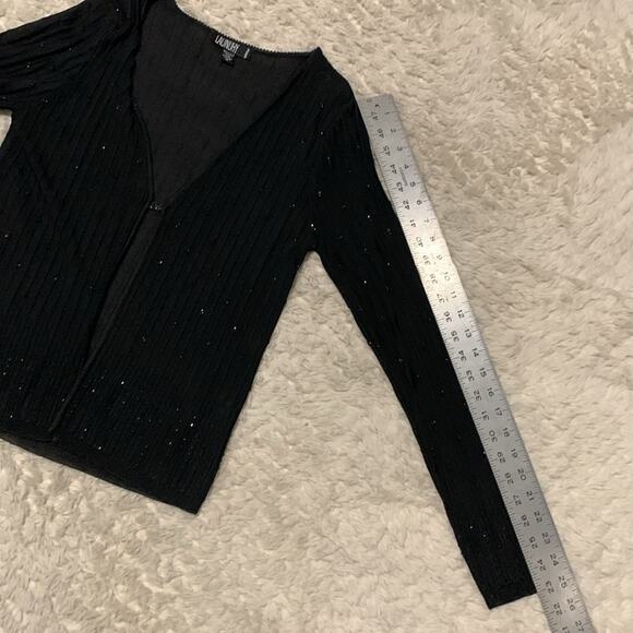 Laundry by Shelli Segal Beaded Cardigan and Tank Set - Picture 15 of 16